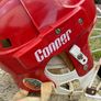 Vintage Cooper Red Goalie Hockey Helmet with Cage - Made in Canada Image 4
