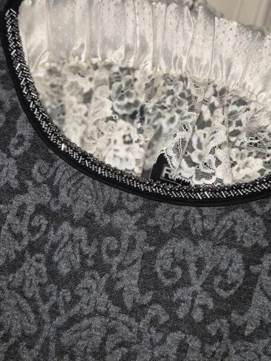 F&F Jacquard Grey Top , NEW With Tags , UK 16 / EU 44
