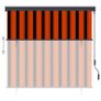 Outdoor Roller Blind 160x250 cm Orange and Brown Image 4