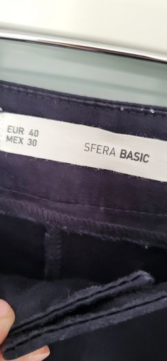 SFERA navy ankle grazer pants with pockets Sz 40 (Fit 10UK)