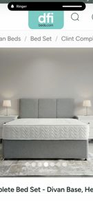 Double Bed & Headboard (New)