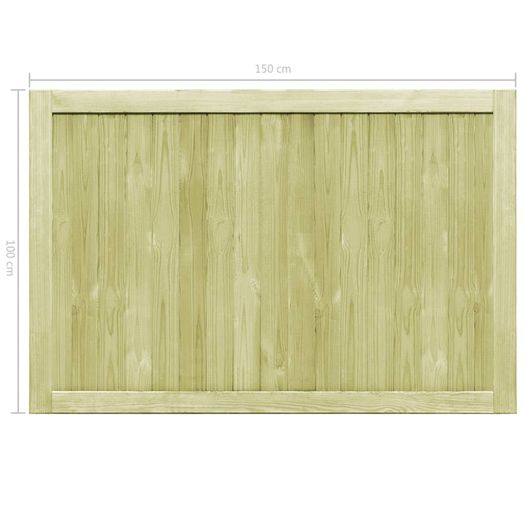 Garden Gates 2 pcs Impregnated Pinewood 300x100 cm