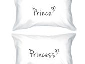 Prince and Princess Matching Couple Pillowcases