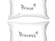 main image for ad Prince and Princess Matching Couple Pillowcases