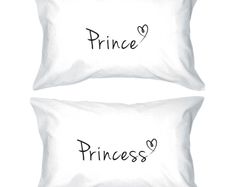 Prince and Princess Matching Couple Pillowcases