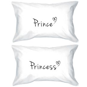 Prince and Princess Matching Couple Pillowcases