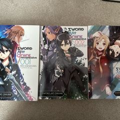 Sword Art Online SAO Progressive light novels volumes 1-3