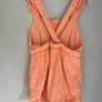 Mango baby cotton shorts peach jumpsuit Sz 12-18mths EUC Image 5