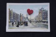 Ireland Postcard : Dublin , O'Connell Street and Bridge - 1900s