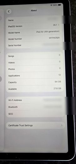 Apple iPad Air 4 64GB Space Grey