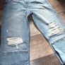 Miss Selfridge Dad Jeans UK 12 W30 L32 High Rise Light Wash Image 5