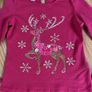 Monsoon Christmas embellished top age 9-10 worn once excellent condition! Image 2