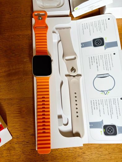 Apple Watch SE 2nd Gen GPS 40mm Starlight & Mega Extras 14pc Accessory Bundle New Charger Case Strap Band Professional Office Work Lifestyle Fitness Outdoors Elegant Party Event Magnetic Ocean