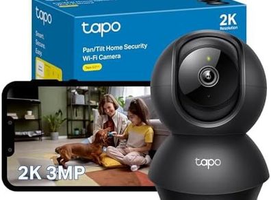 anTilt Indoor Camera House Security Camera, WiFi Camera, No Monthly Fee, AI Detection, Dog Camera, Baby Camera Monitor, CCTV, 360 View, Night Vision, Works with Alexa & Google