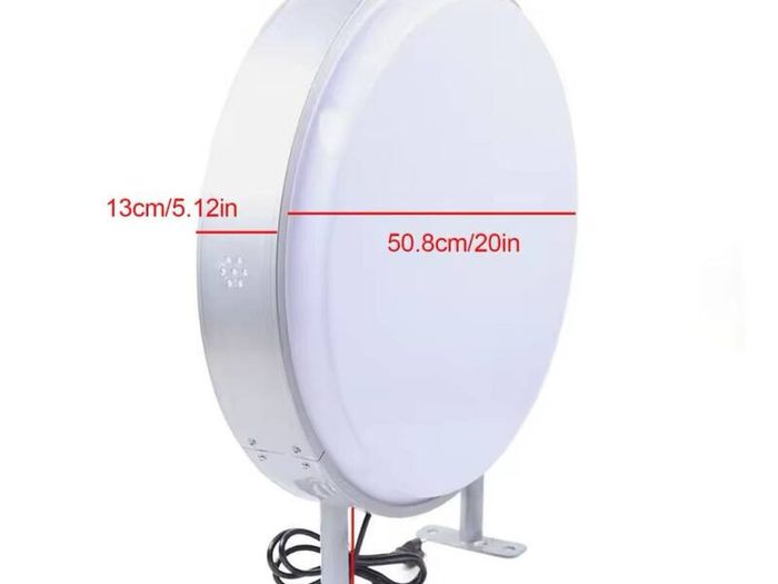 Round Illuminated Sign Easy to Install, Eye-Catching, and Durable for Any Business.