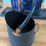 Antique Copper Black Coal Bucket Image 2