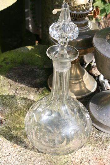 Vintage Cut Glass Carafe