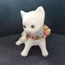 Rare Vintage Italian White Cat Figurine Image 7