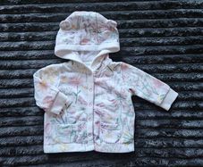 Next Baby Girl Florsl Soft Jacket with Ears
