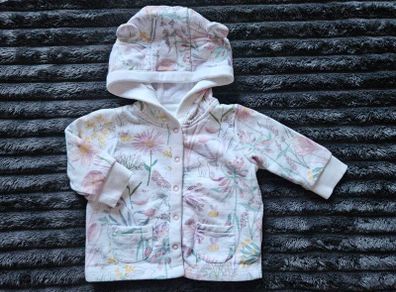 Next Baby Girl Florsl Soft Jacket with Ears