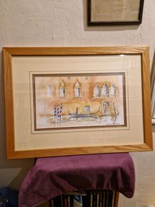 Signed Watercolour painting of Venice