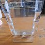 Modern lucite acrylic photo frame with glass insert Image 3