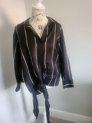 black linen blouse - reduced further