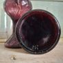 Pair of Cranberry Glass Lamps Image 4