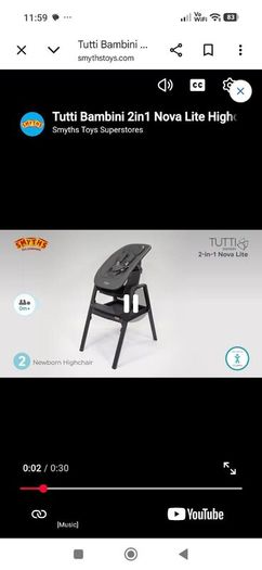 High chair and rocker.