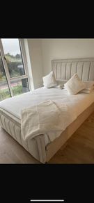 New Ottoman Storage  Upholstered Bed Frame Double & King Size