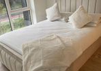 New Ottoman Storage  Upholstered Bed Frame Double & King Size