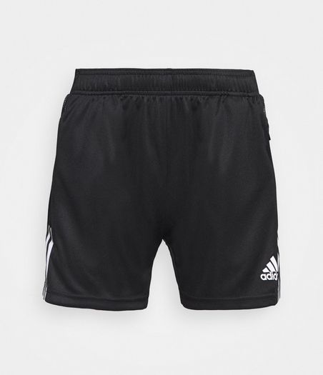 Adidas performance sports white tshirt and black shorts aeroready