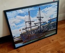 Framed Tall Ship Print