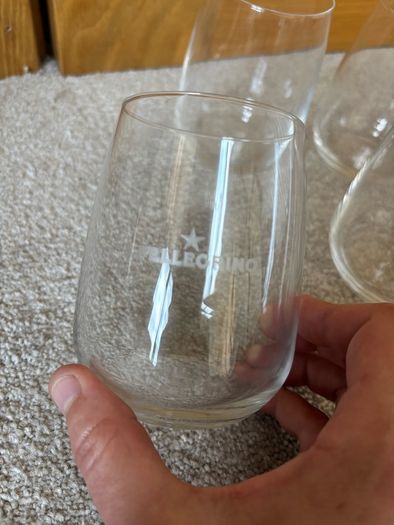 A Set of 6 Brand New S. Pellegrino Glasses