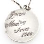 1966 Vintage 925 Sterling Silver Collectible Uniquely Engraved Georg Jensen Designer St Christopher Necklace on Italian Chain Image 4