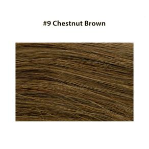 Micro Ring Hair Extensions 20" Double Drawn I Tip Remy Hair 25g - #9 Chestnut Brown