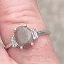 1.5 Carat brown Moonstone Sterling silver ring Image 6