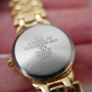 Vintage Ladies' Gold-Plated Accurist Diamond Quartz Watch with Black Dial Image 6