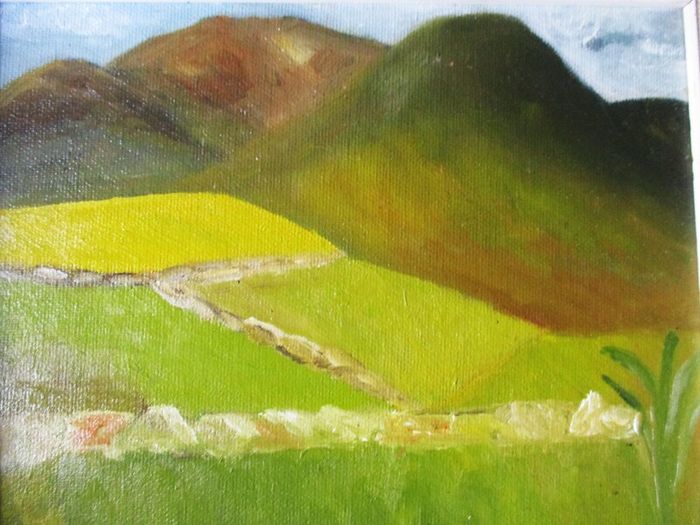 Irish Oil On Board Painting