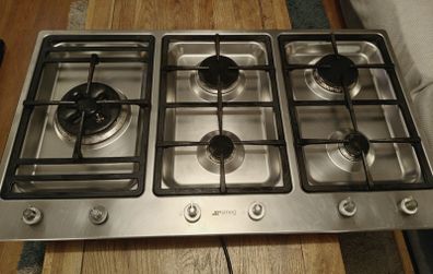 Smeg 5 burner gas hob