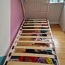 Pink Metal single bed Image 2