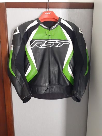 RST TracTech Evo 4 Two Piece Leather Suit Kawasaki Ninja Green (not Alpinestars Furygan Dainese)