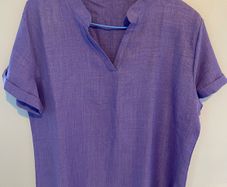 Purple Short Sleeved Blouse BNWOT Size Large