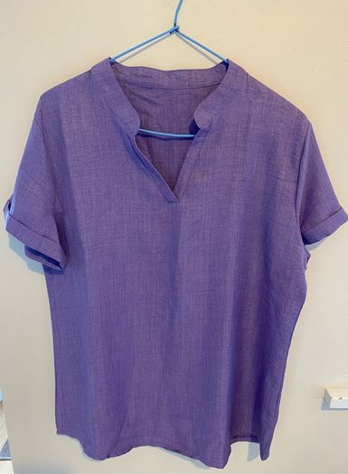 Purple Short Sleeved Blouse BNWOT Size Large