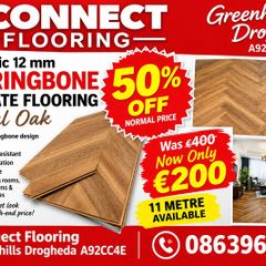 12 mm oak herringbone laminate flooring