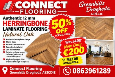 12 mm oak herringbone laminate flooring