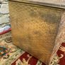 Embossed Brass Coal Box  or Log Bin Image 4