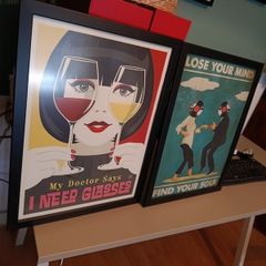 Cult movie prints and frames