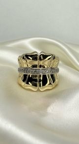 Silver Harry Ivens | Genuine White Zircon Eternity Band