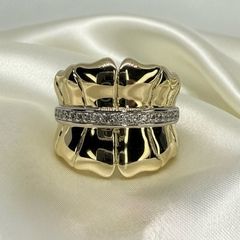 Silver Harry Ivens | Genuine White Zircon Eternity Band